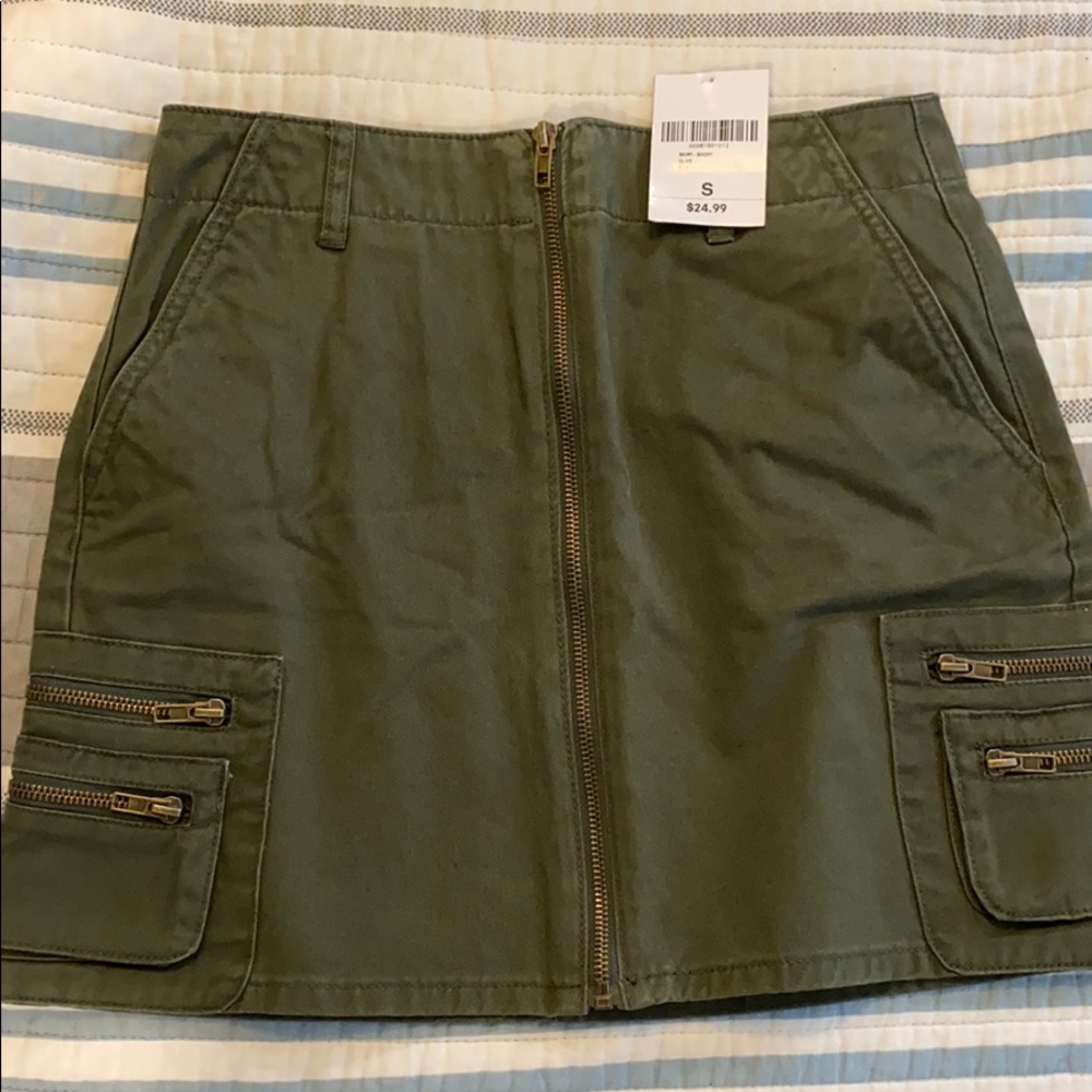 Forever 21 Green Jean Skirt